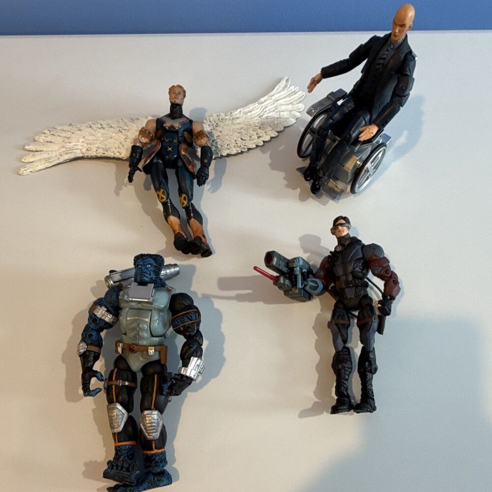 Marvel X-Men Toybiz Tech Gear Beast Professor X Wheelchair Angel Stealth Cyclops